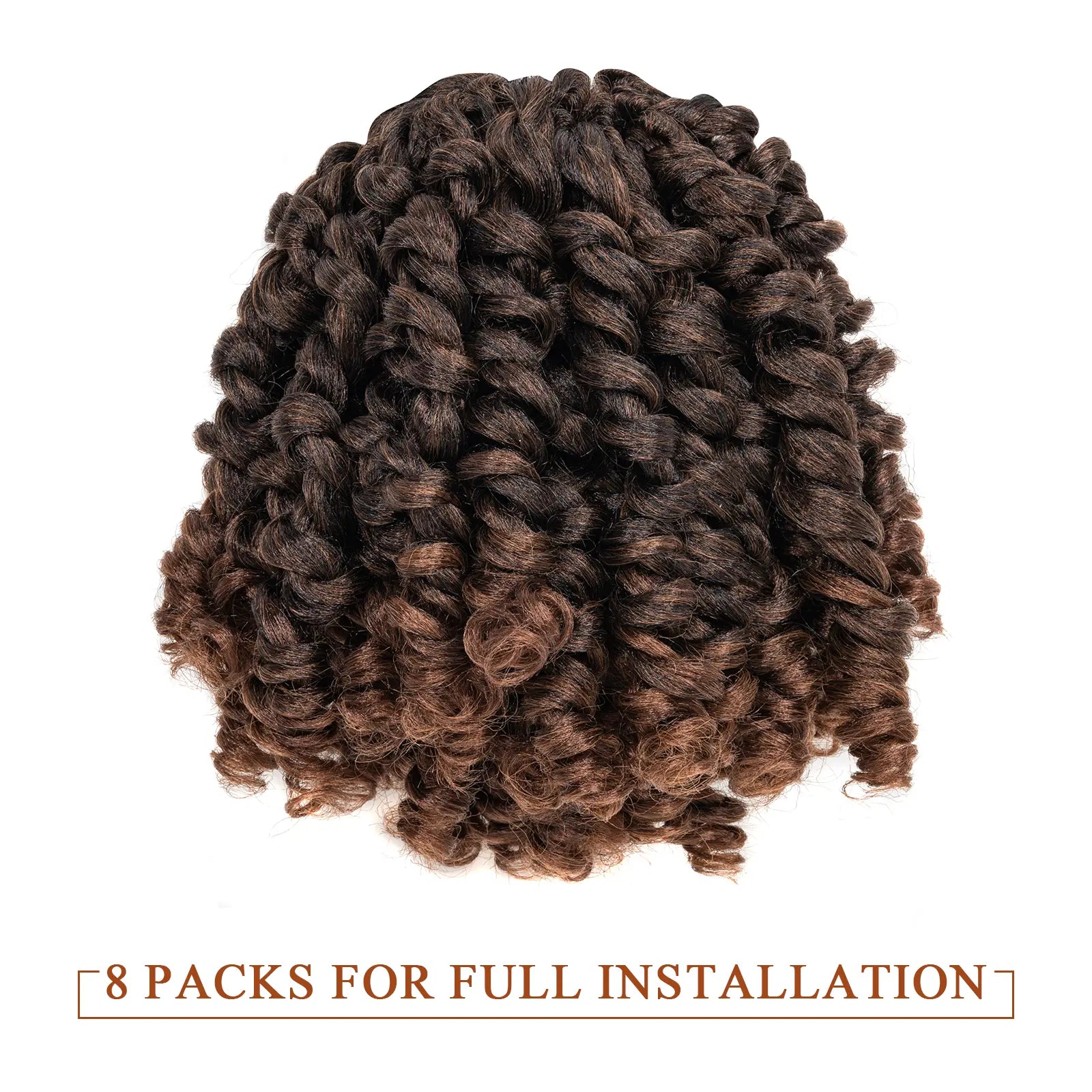 Clearance | Toyotress Wand Twist Crochet Hair | 10-12 Inch Natural Black Pre-twisted Jamaican Bounce Wand Twist Crochet Braids Synthetic Braiding Hair Extensions Toyotress